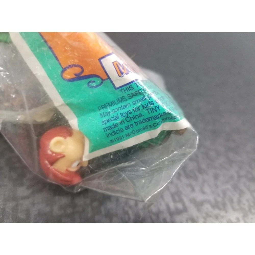Vintage 1991 McDonalds Tiny Toon Adventures Montana Max Happy Meal Toy Sealed